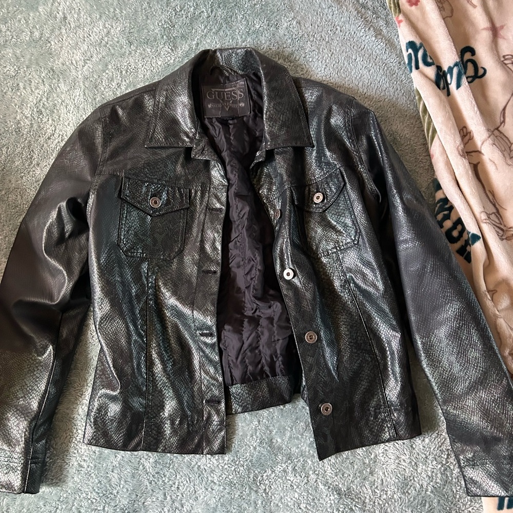 Guess Charcoal Textured Jacket